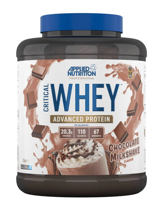 APPLIED NUTRITION CRITICAL WHEY 2KG ( convient pour un période de sèche, de prise de muscle, sans prise de gras.)