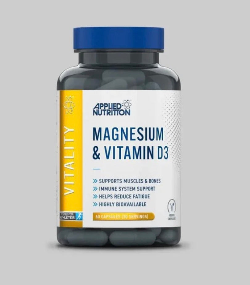 Applied nutrition Magnésium Vit D3 60 vcaps