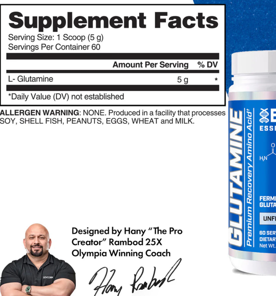 Evogen Glutamine -300g ( neutre)