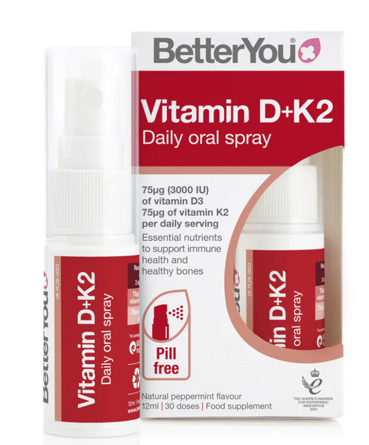 BetterYou DLux + Vitamin D + K2 spray oral , 12ml