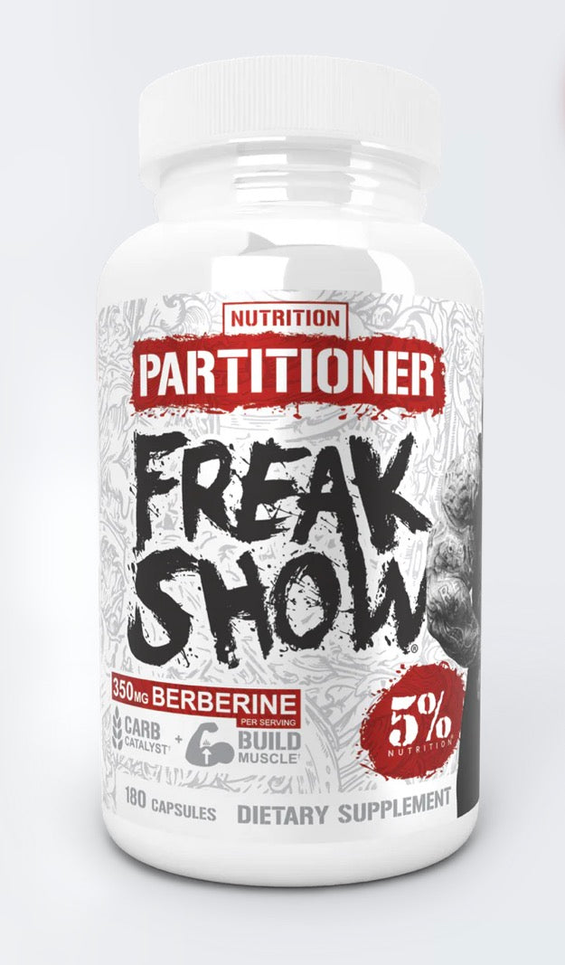 5% Nutrition Rich Piana Freak Show BERBERINE Legendary séries 180caps