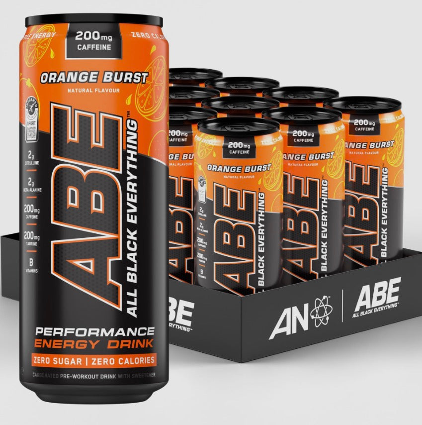 Applied Nutrition ABE Energy Drink Pré workout -330ml (sans sucre) Orange Burst