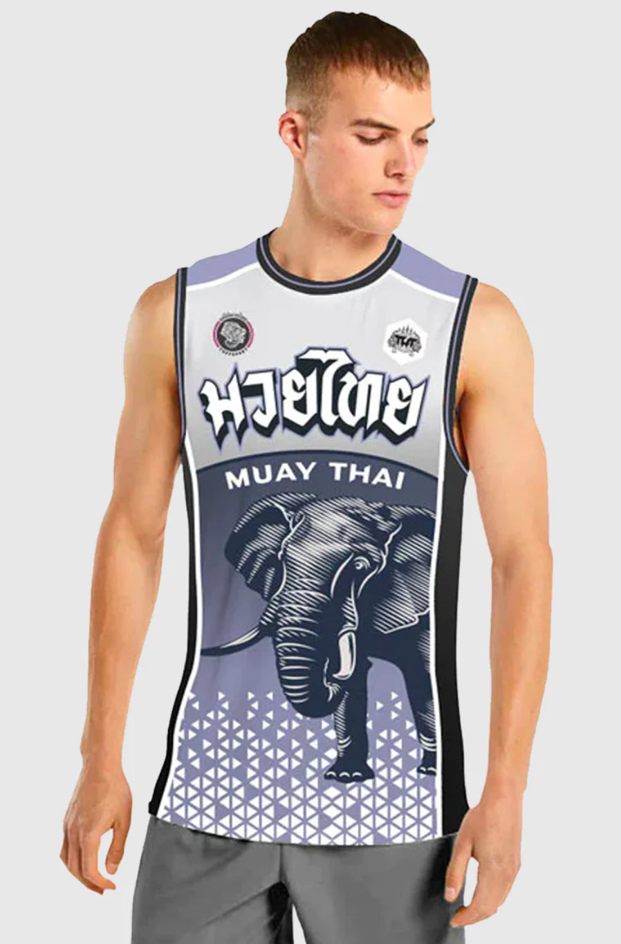 Tank Top Tuff War Elephant - Blanc/Violet