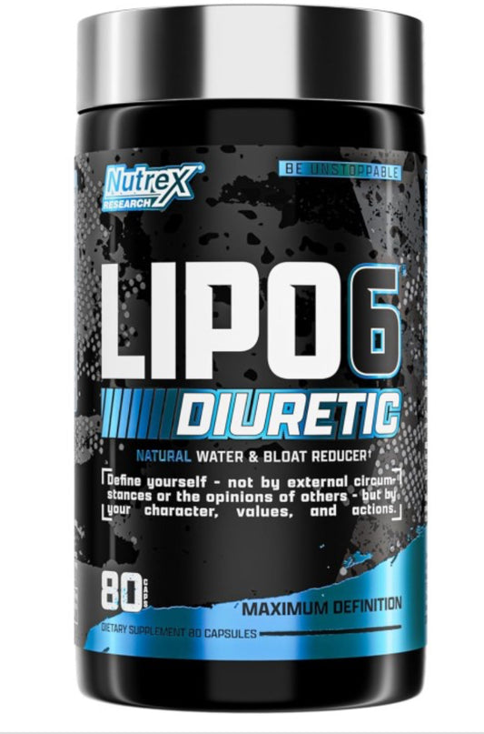 Nutrex research Lipo-6 Diuretic -80 vcaps (detox et perte de poids )