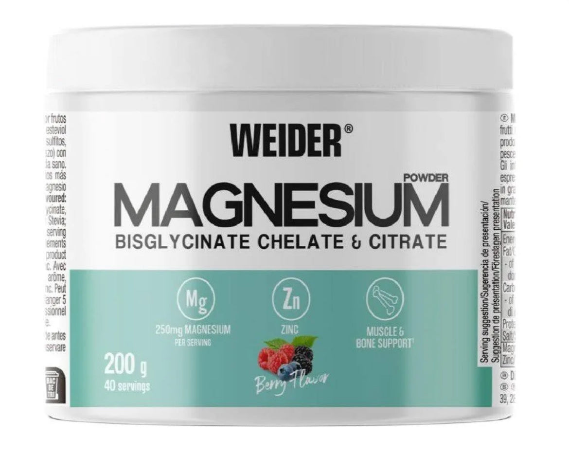 Weider magnésium Bisglycinate Chelate & Citrate -200g