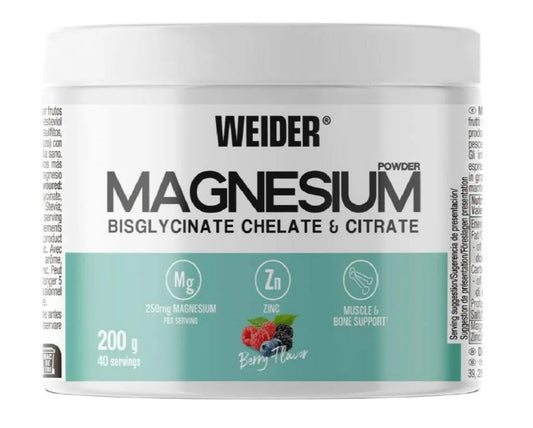 Weider magnésium Bisglycinate Chelate & Citrate -200g