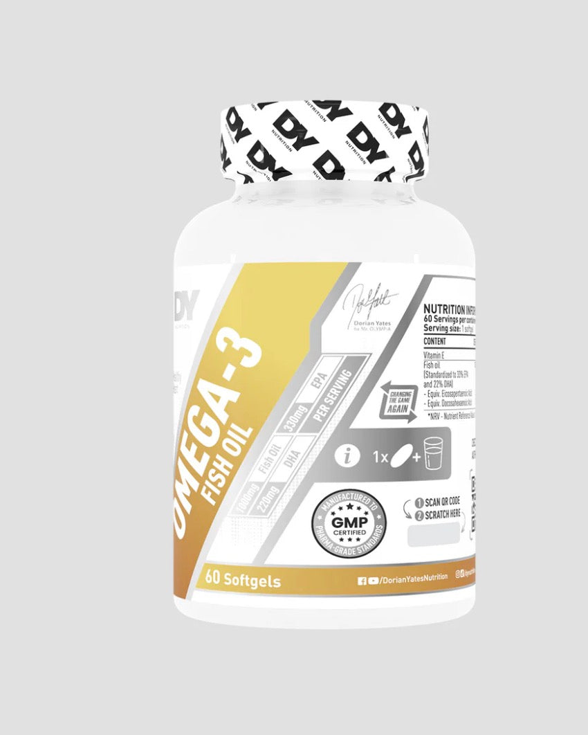 DORIAN YATES Omega 3 Fish Oil, 60 softgels