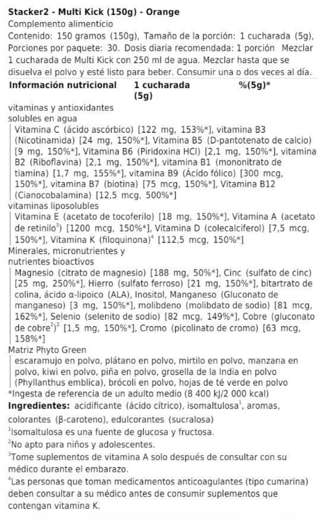 Stacker2 Multi Kick 150 g