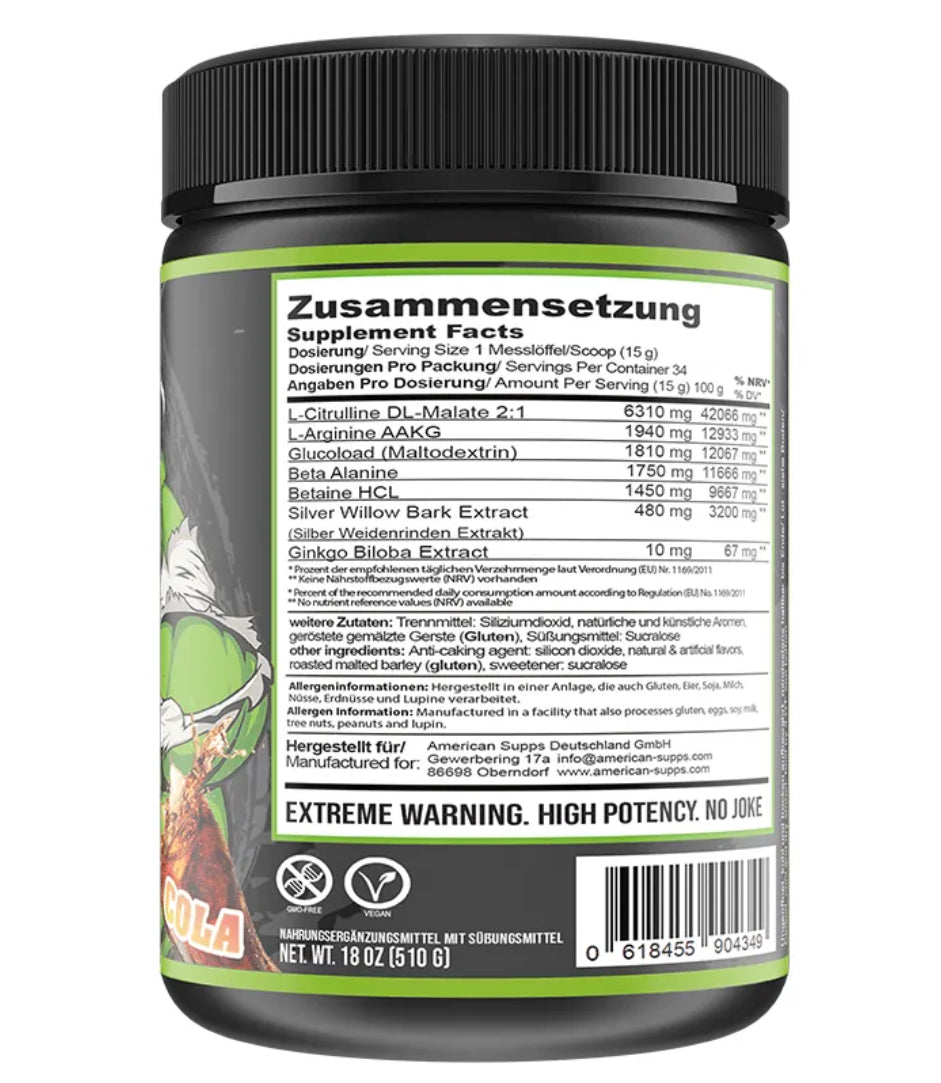 American Supps Undisputed Pump Booster - 510g