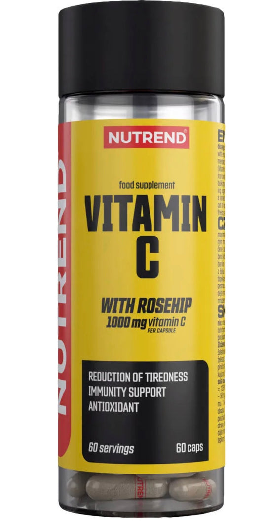 Nutrend Vitamin C with Rosehip 60 caps (Vitamine C à l’églantier )