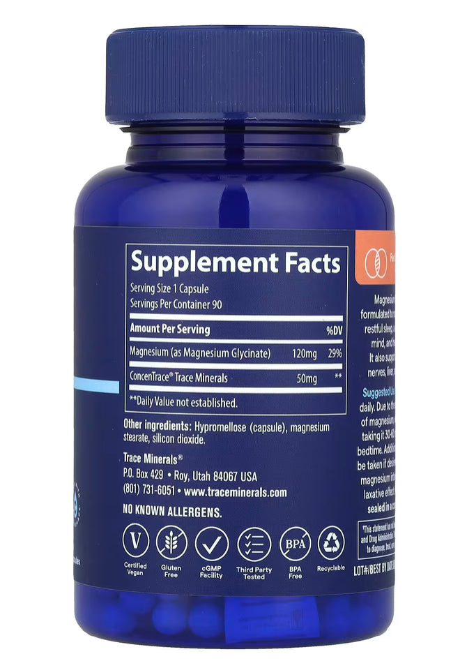 Trace Minerals Magnesium glycinate -90 caps