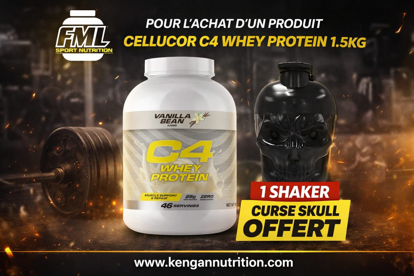 CELLUCOR C4 Whey Protein 1.5kg + 1 Shaker
