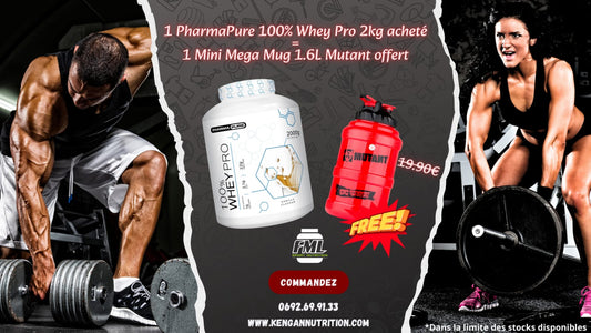 Pharmapure 100% Whey Pro, développement musculaire - 2kg