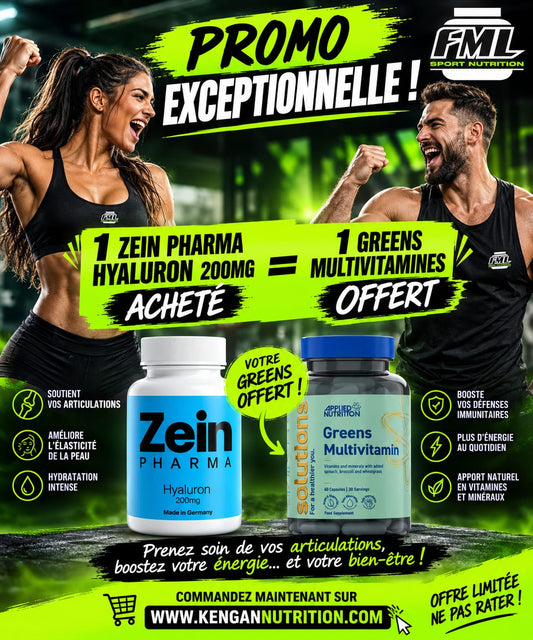 Zein Pharma Hyaluron Forte HA 200-30 caps = 1 Greens Multivitamines offert