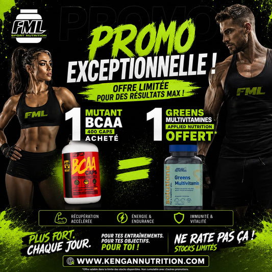 MUTANT® BCAA -400 caps acheté = 1 Greens multivitamine offert