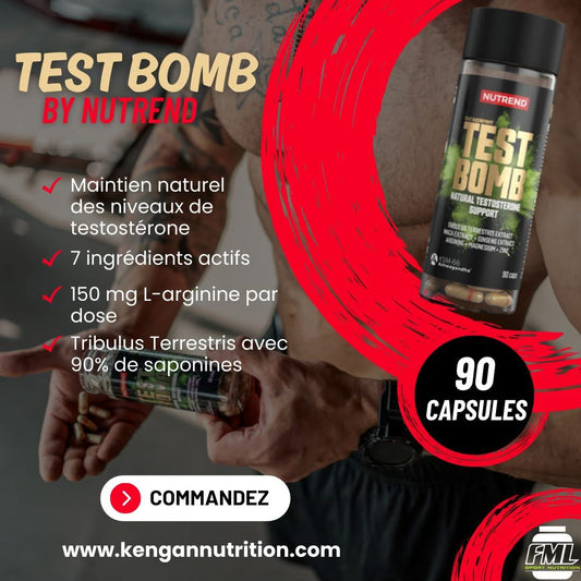 Nutrend Test Bomb -90 gélules (soutien naturel de la testostérone)