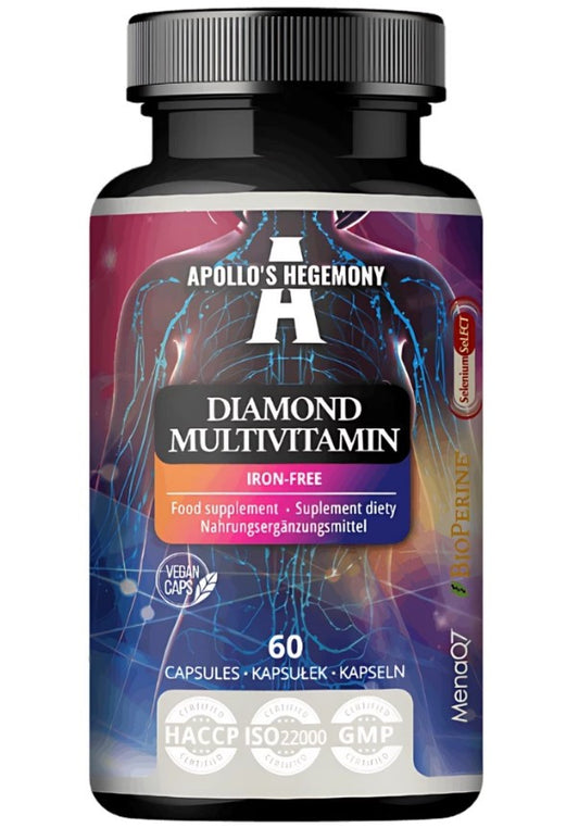Apollo's Hegemony Diamond Multivitamin Iron free (sans Fer) 60vcaps
